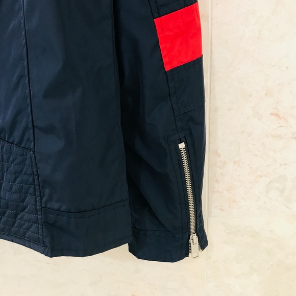 ANTONY MORATO {XS} Navy Blue Windbreaker with Nautical White & Red Detail - Picture 3 of 14